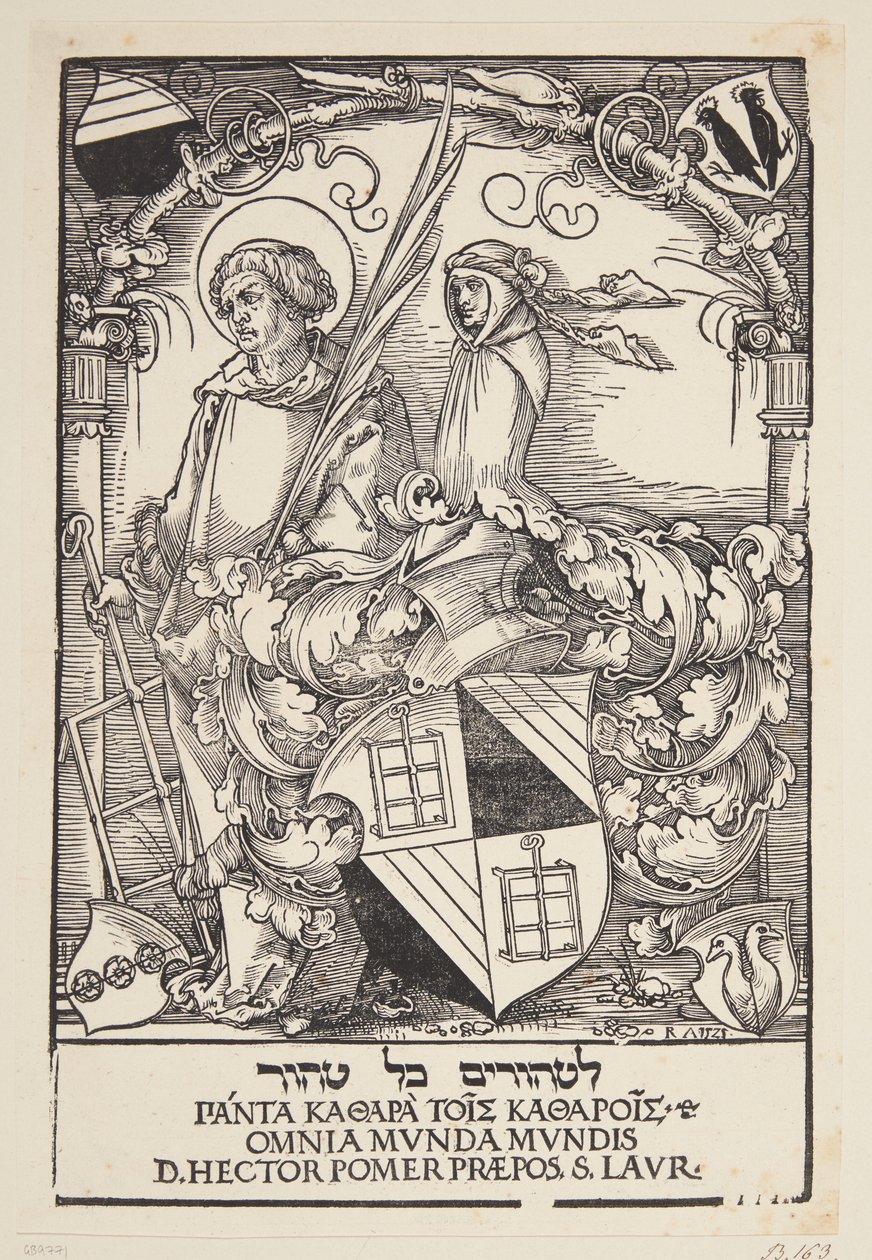 Ekslibris Hectora Pömera autorstwa Hans Sebald Beham