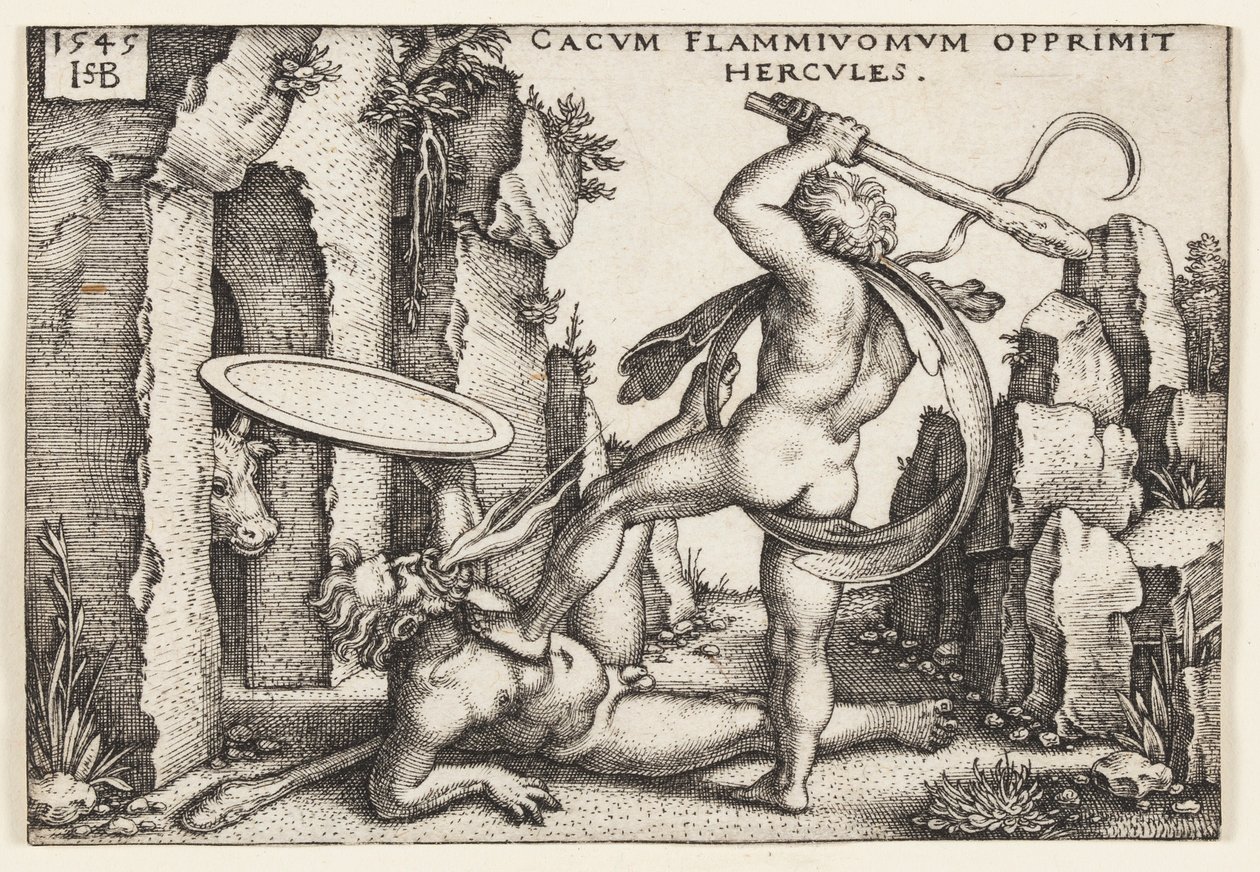 Herkules i Kakus autorstwa Hans Sebald Beham