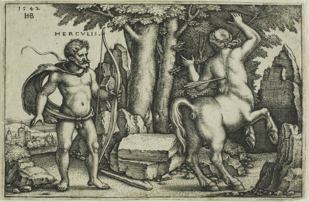 Herkules i Nessus autorstwa Hans Sebald Beham