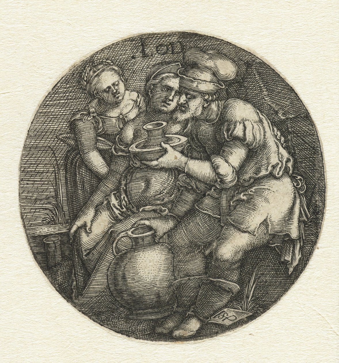 Lot i jego córki autorstwa Hans Sebald Beham