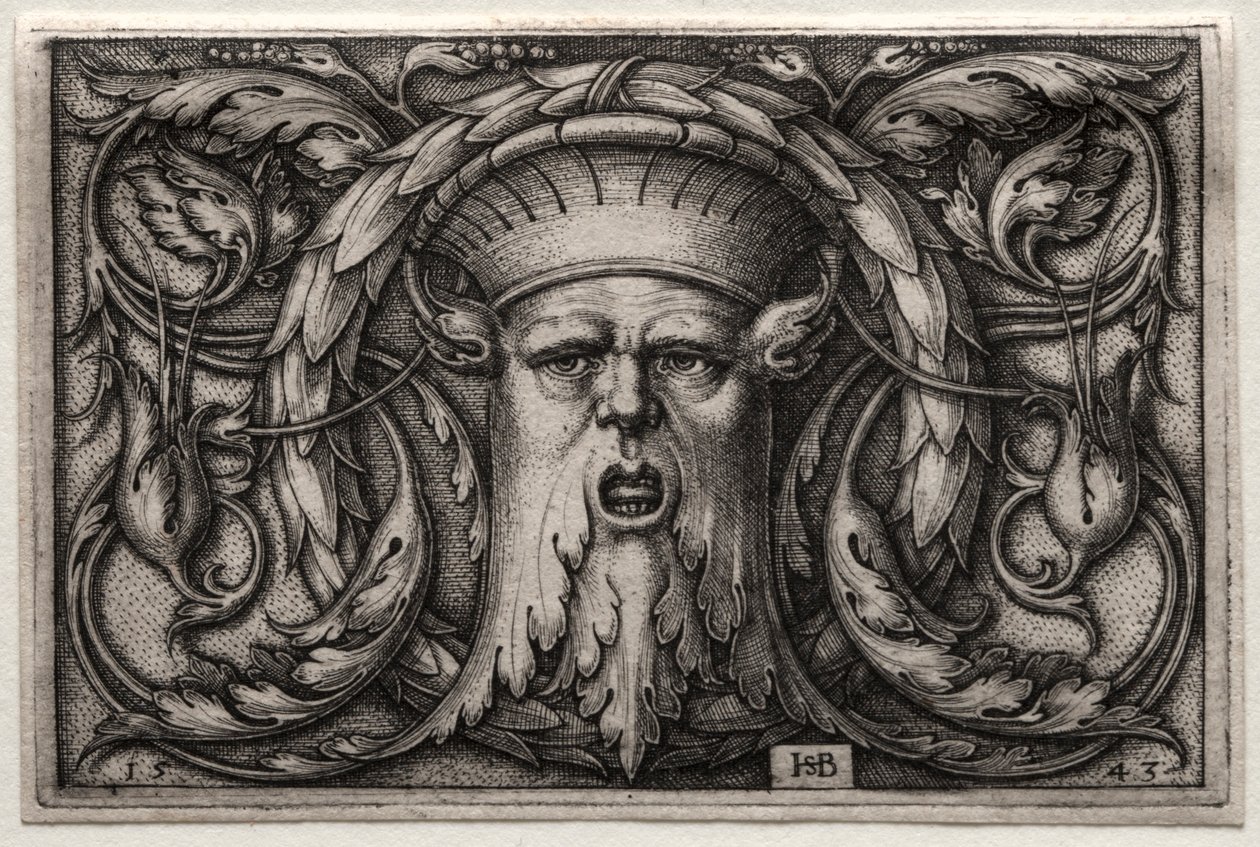 Ozdoba głowy i wieńca Satyra, 1543. autorstwa Hans Sebald Beham