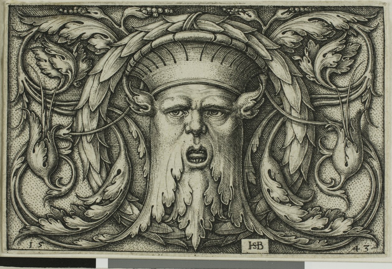 Ozdoba z maską autorstwa Hans Sebald Beham
