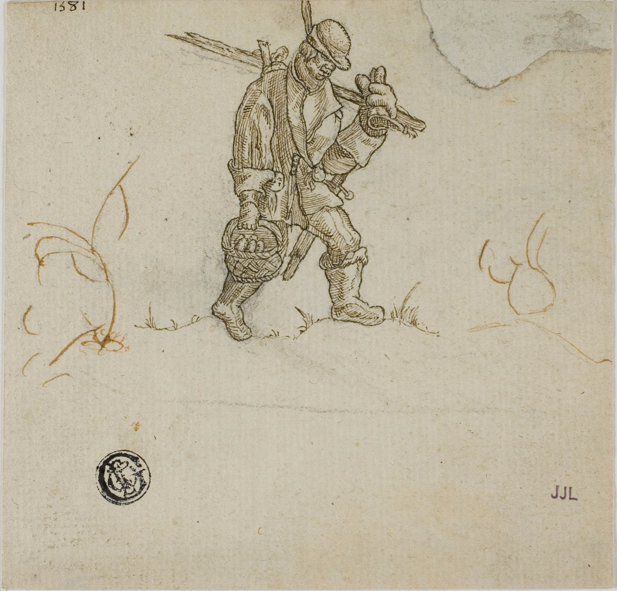 Wiadro do przenoszenia chłopa autorstwa Hans Sebald Beham
