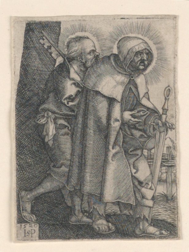 św. Piotr i św. Paweł autorstwa Hans Sebald Beham