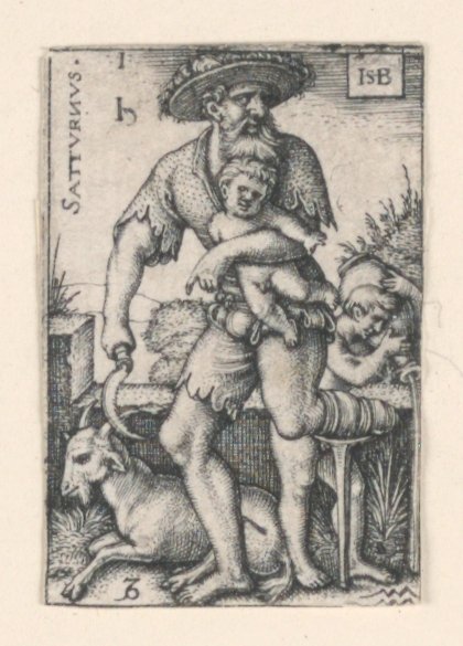 Saturn, z Siedmiu Planet autorstwa Hans Sebald Beham