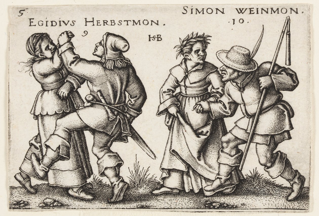 wrzesień i październik autorstwa Hans Sebald Beham