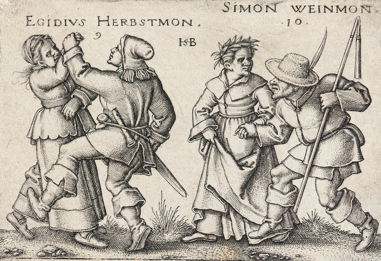 Wrzesień i październik autorstwa Hans Sebald Beham