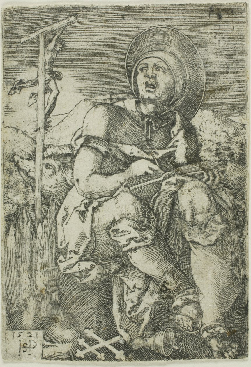 św. Antoniego Pustelnika autorstwa Hans Sebald Beham