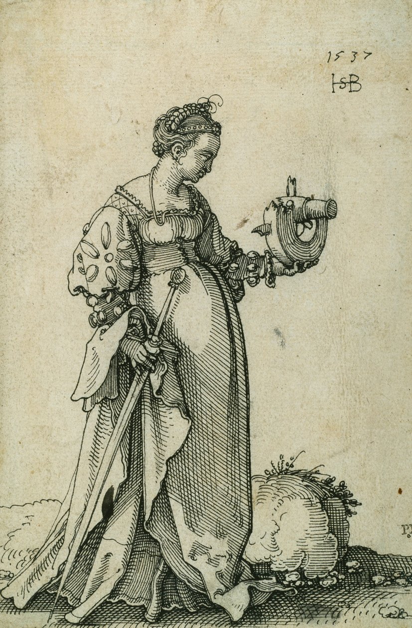 Św. Katarzyna Aleksandryjska autorstwa Hans Sebald Beham