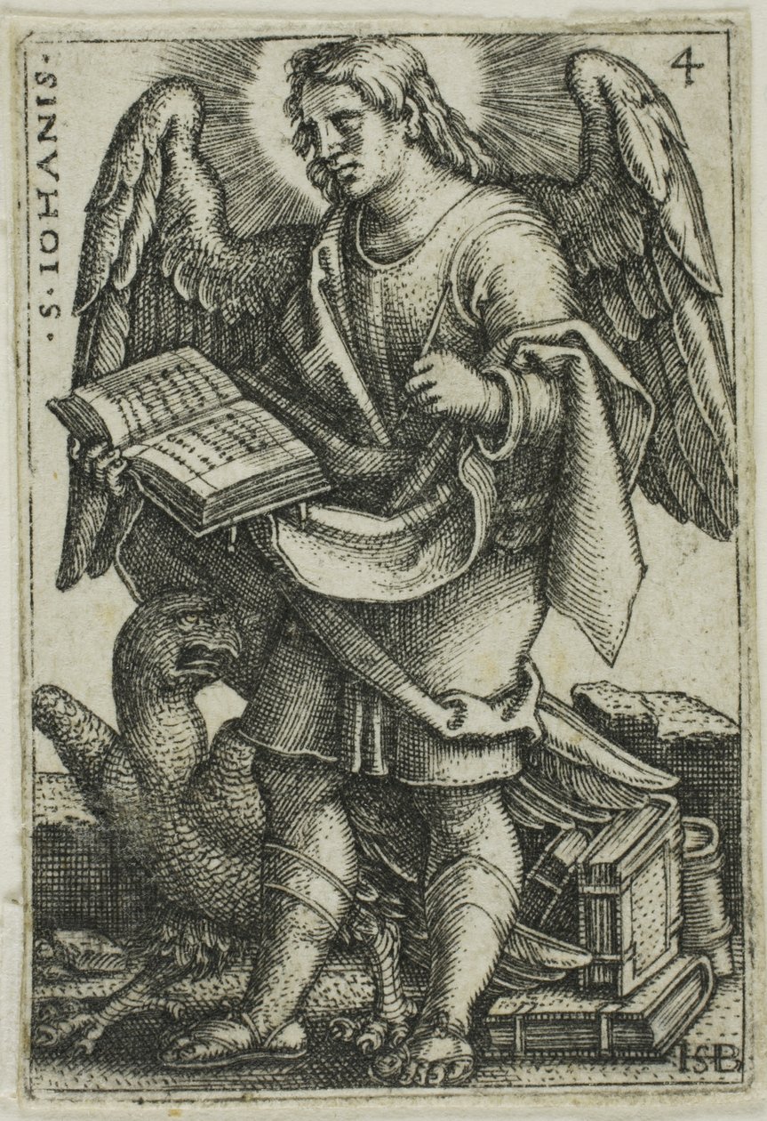 Św. Jan, z „Czterech Ewangelistów” autorstwa Hans Sebald Beham