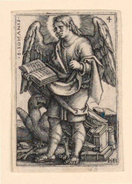 Św. Jan, z „Czterech Ewangelistów” autorstwa Hans Sebald Beham