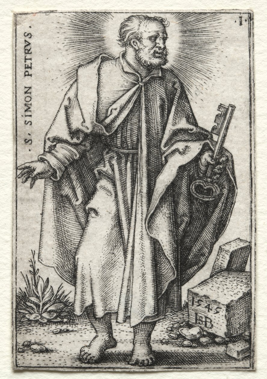 Św. Szymon Piotr autorstwa Hans Sebald Beham