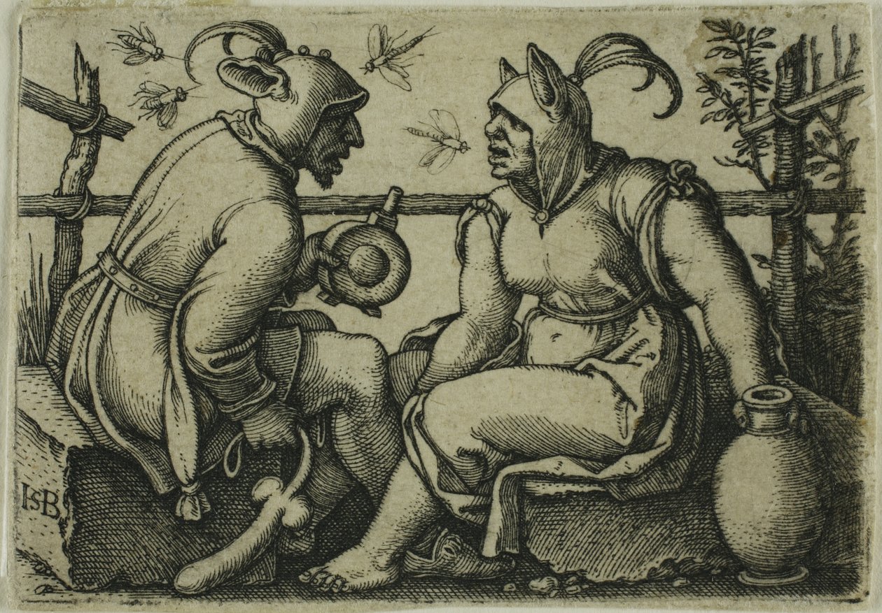 Głupiec i głupia kobieta autorstwa Hans Sebald Beham