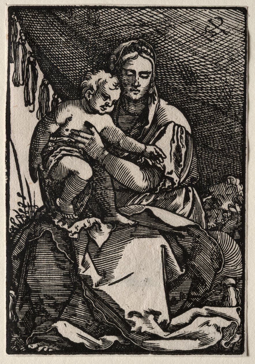 Święta Rodzina pod namiotem autorstwa Hans Sebald Beham