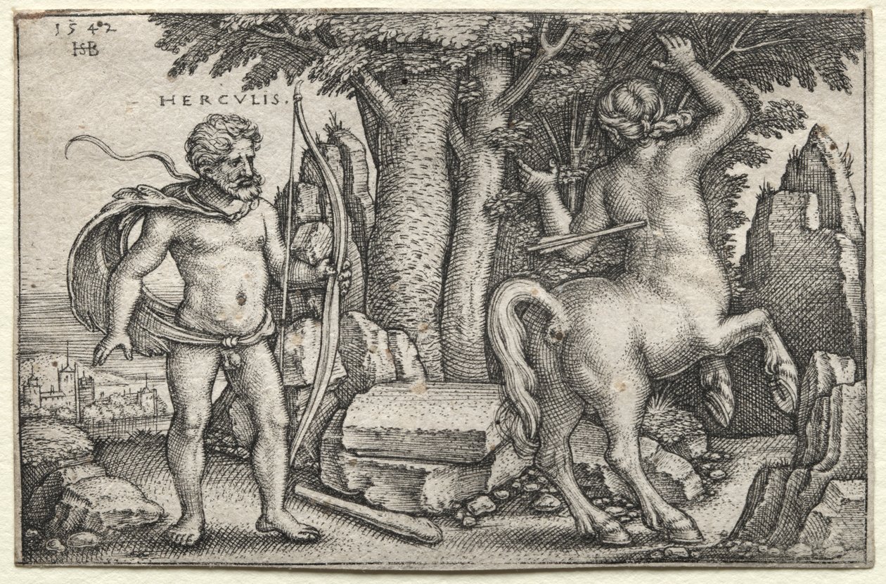 Herkules i Nessus autorstwa Hans Sebald Beham