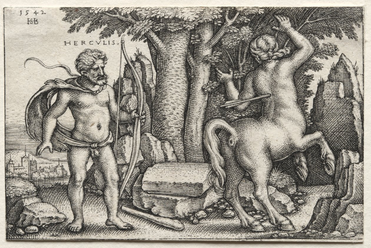 Herkules i Nessus autorstwa Hans Sebald Beham