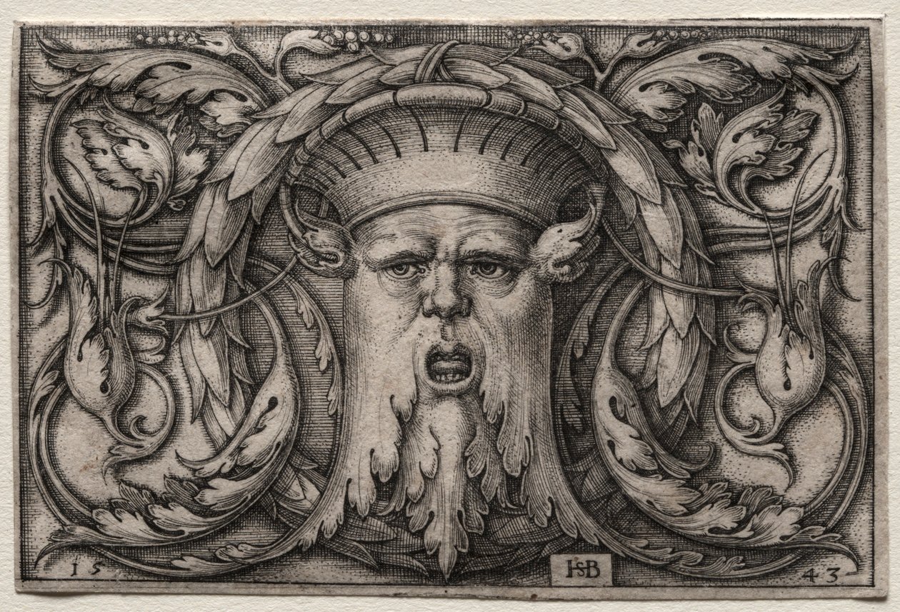 Maska, 1543. autorstwa Hans Sebald Beham