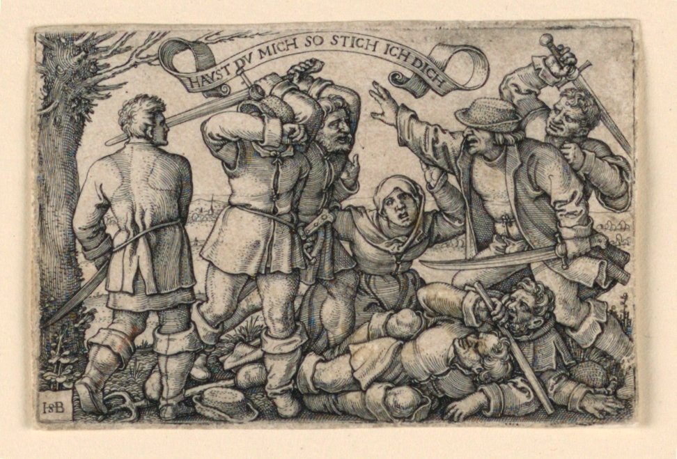 Bójka chłopska autorstwa Hans Sebald Beham