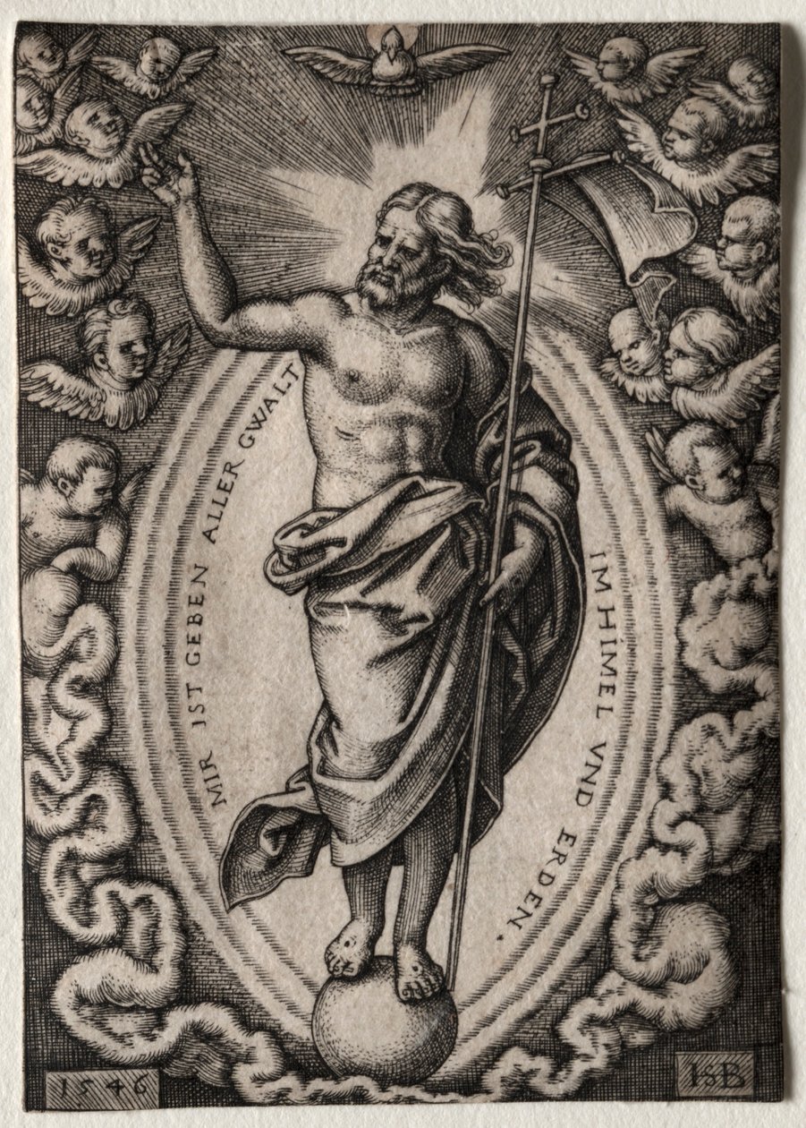 Zbawiciel, 1546. autorstwa Hans Sebald Beham