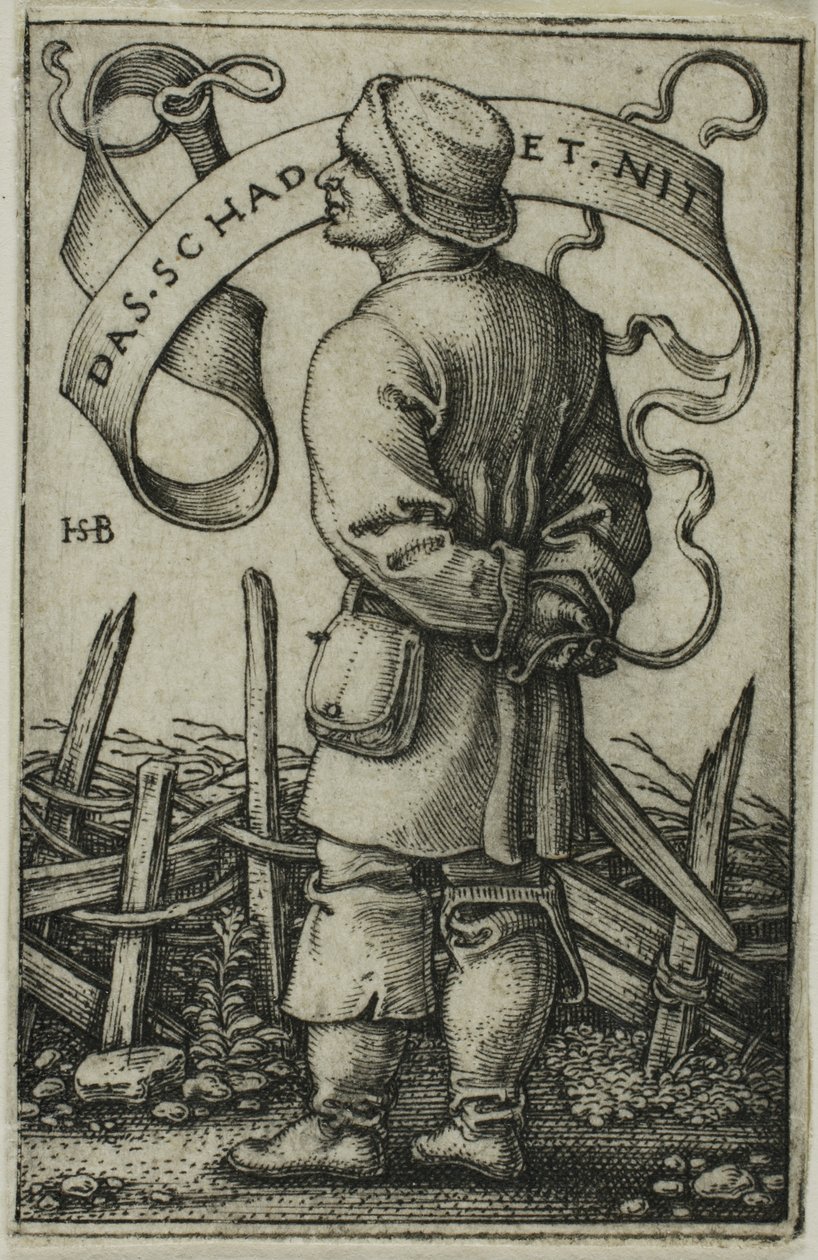 Chłop od pogody „To nie boli” autorstwa Hans Sebald Beham