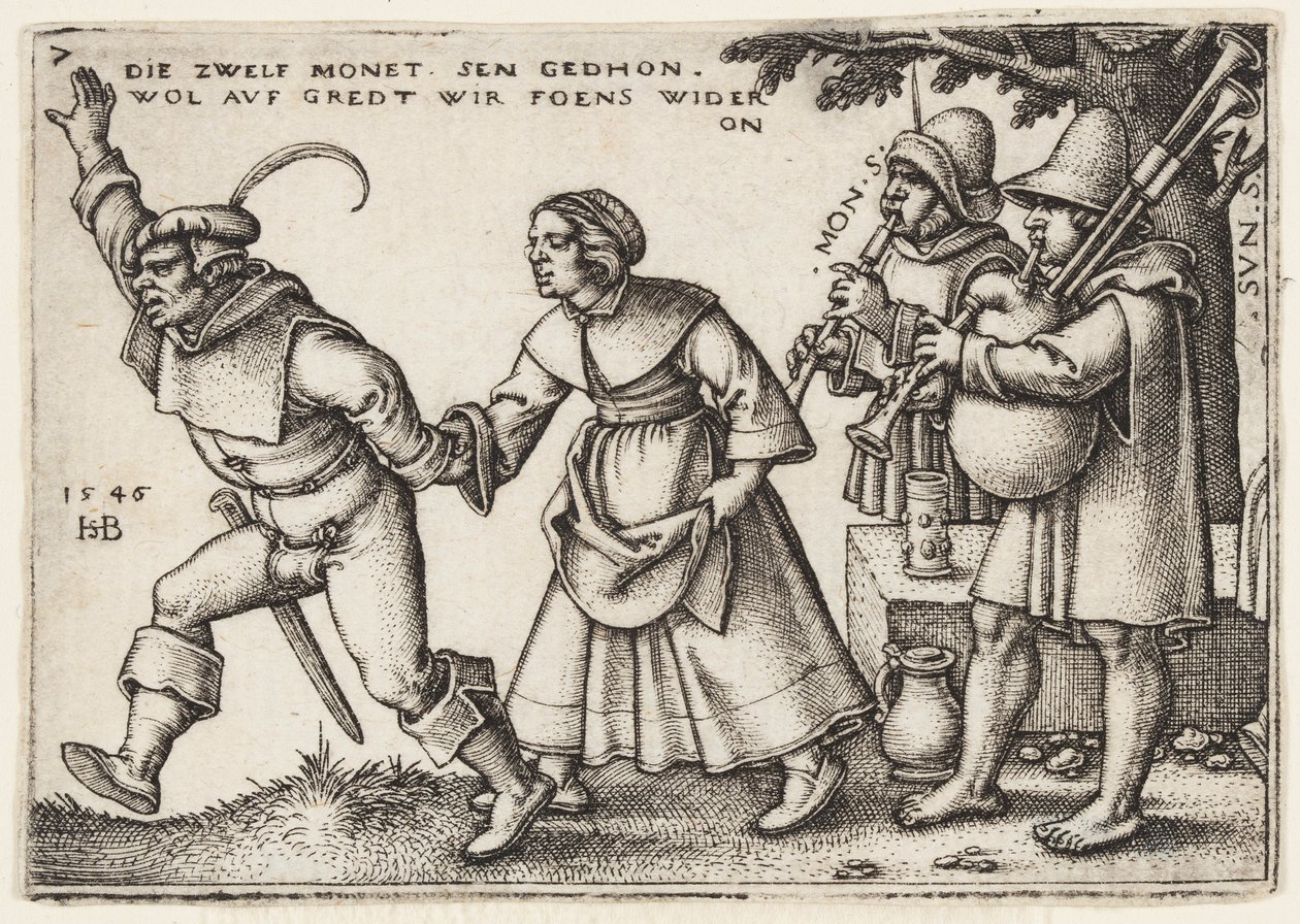 Koniec roku autorstwa Hans Sebald Beham