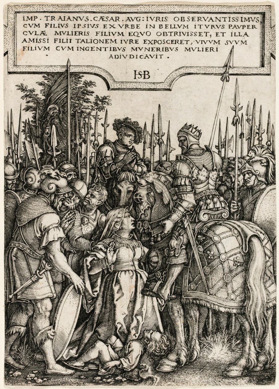 Sprawiedliwość Trajana autorstwa Hans Sebald Beham