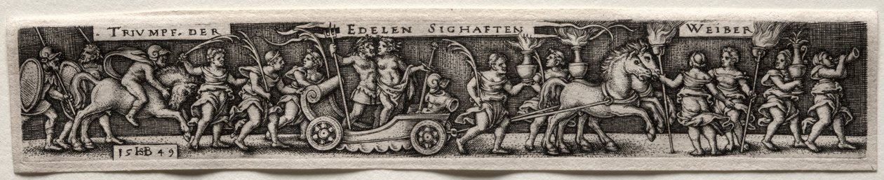Triumf Kobiet, 1549. autorstwa Hans Sebald Beham