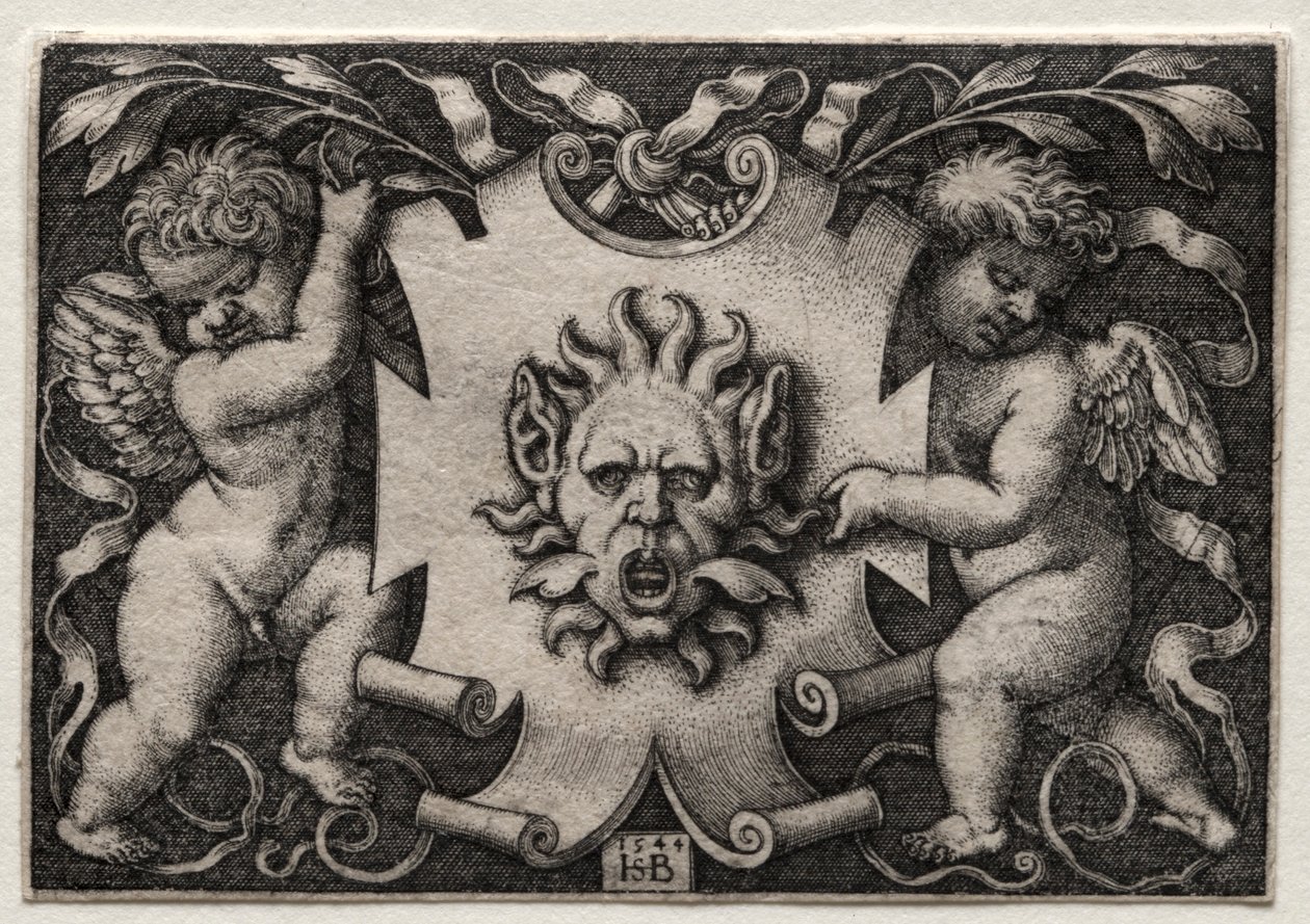 Winieta au Mascaron, 1544. autorstwa Hans Sebald Beham