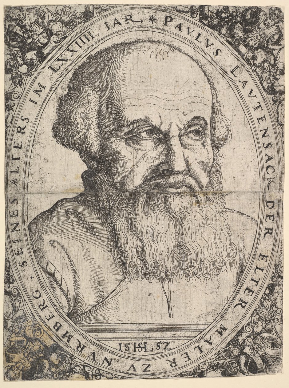 Portret Paulusa Lautensack Starszego, 1552. autorstwa Hans Sebald Lautensack