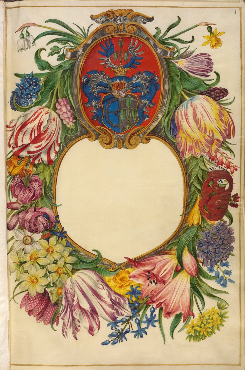 Język niemiecki: Strona tytułowa Moller-Florilegium (1) autorstwa Hans Simon Holtzbecker