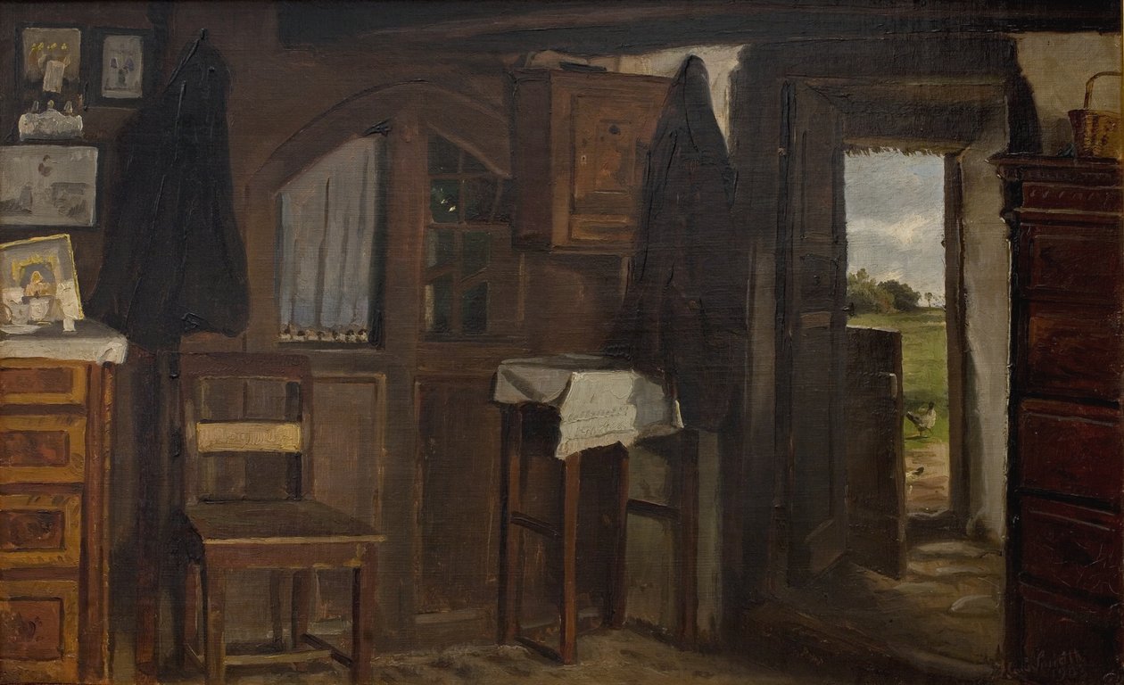 Wnętrze z wiejskiego domu autorstwa Hans Smidth
