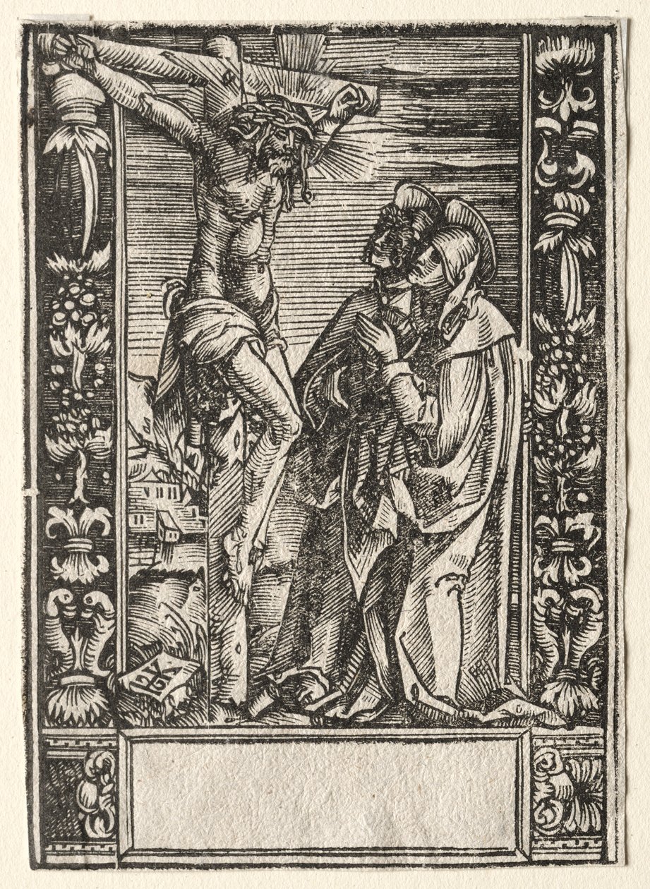 Maria i św. Jan przed krzyżem autorstwa Hans Springinklee