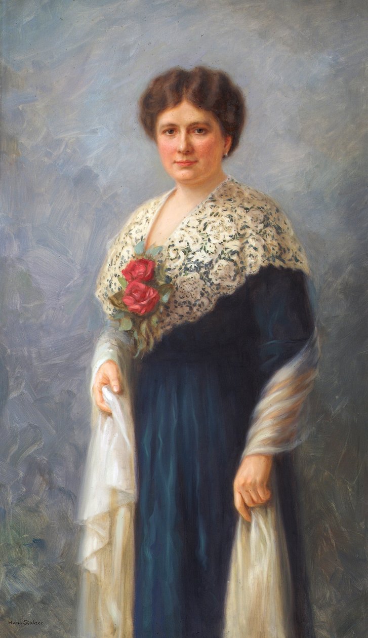 portret damy autorstwa Hans Stalzer