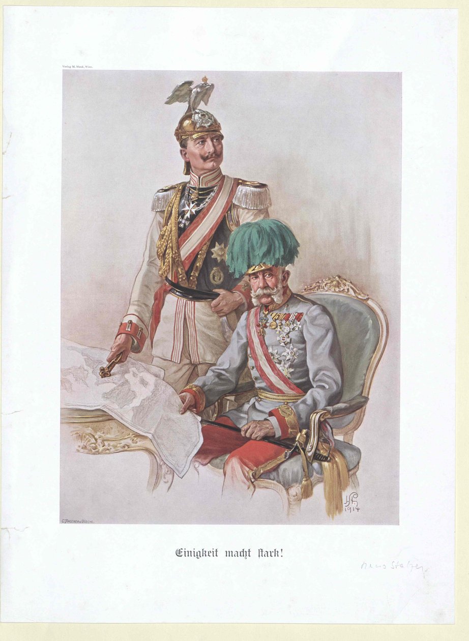 Cesarz niemiecki i król Prus Wilhelm II autorstwa Hans Stalzer
