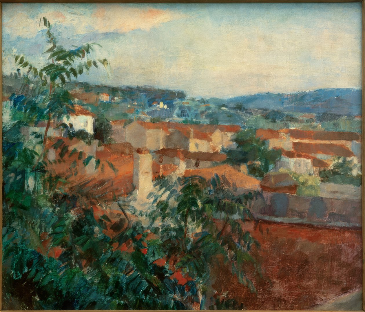 Krajobraz w pobliżu St. Tropez autorstwa Hans Sutter