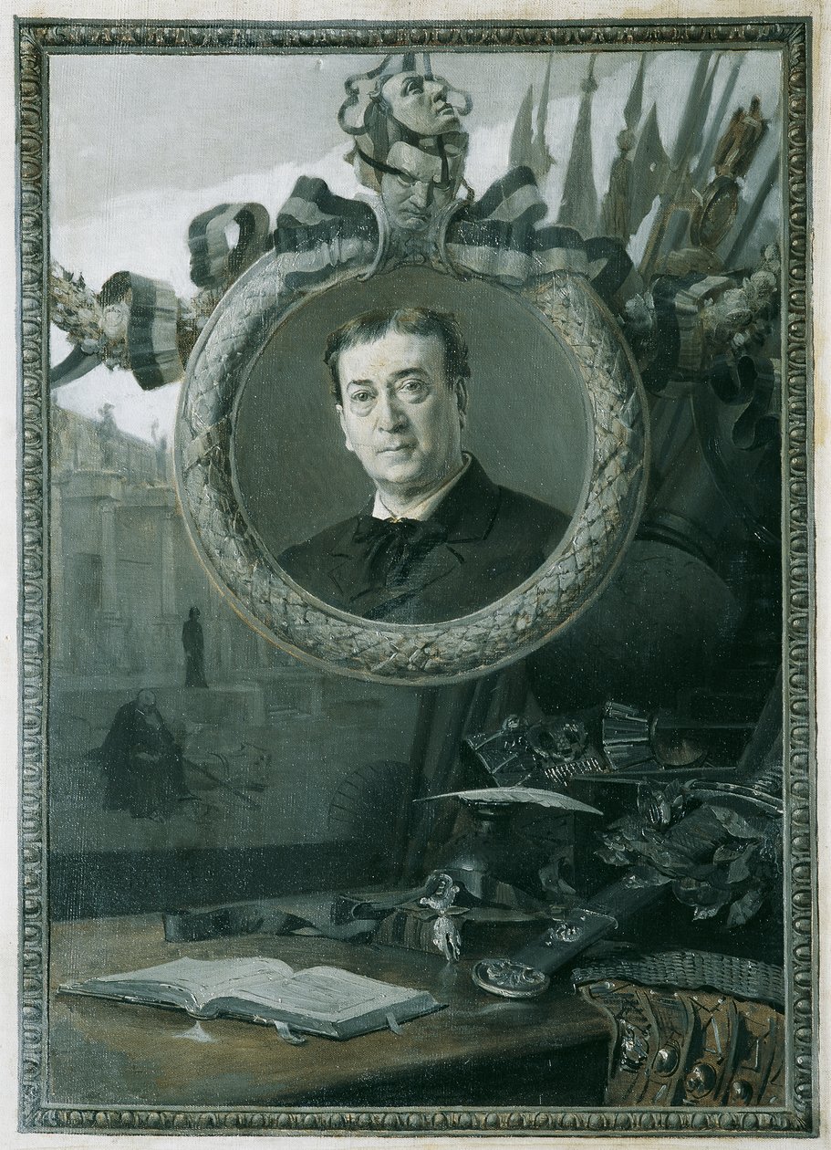 Aktor Adolf von Sonnenthal autorstwa Hans Temple