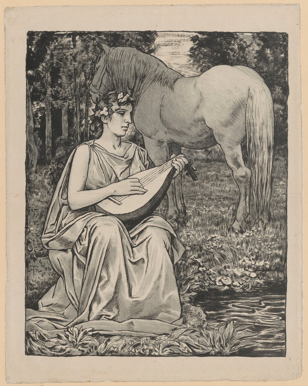 Alegoria muzyki autorstwa Hans Thoma