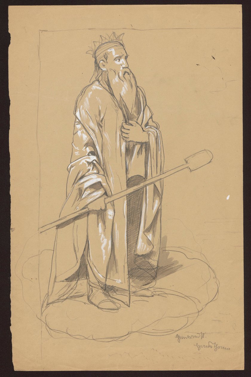 Alegoria stycznia autorstwa Hans Thoma