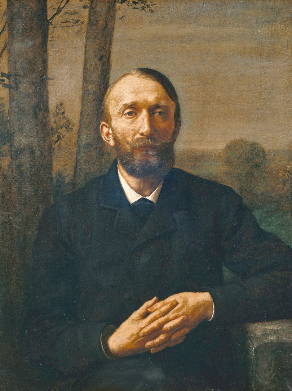 Portret teoretyka sztuki Conrada Fiedlera autorstwa Hans Thoma