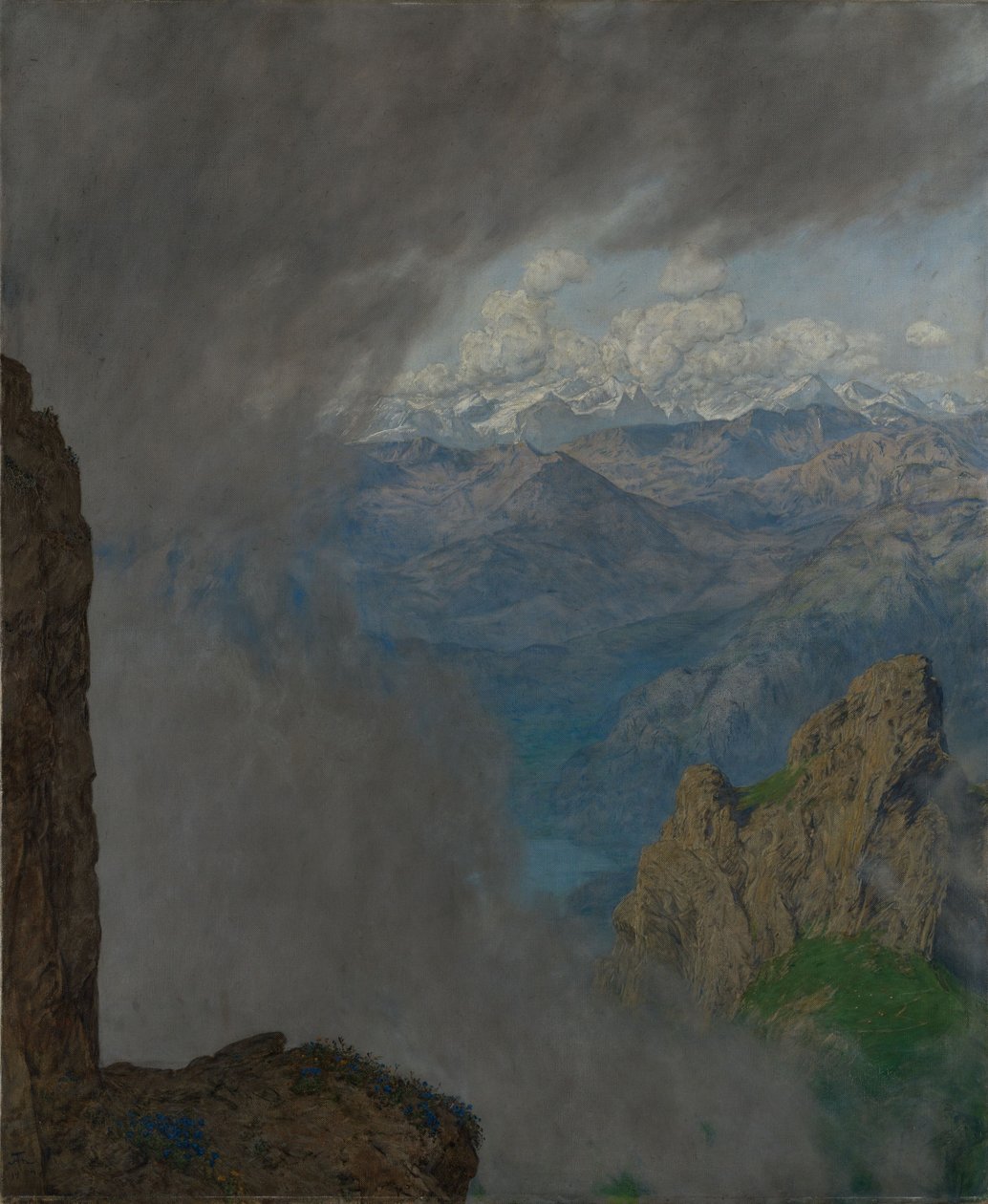 Widok z Pilatusa autorstwa Hans Thoma