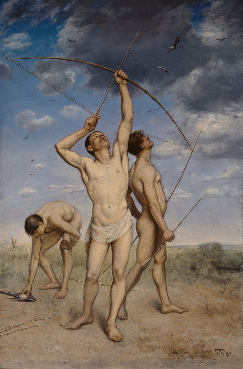 Łucznicy autorstwa Hans Thoma