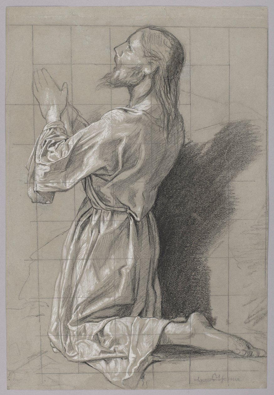 Chrystus na Górze Oliwnej autorstwa Hans Thoma