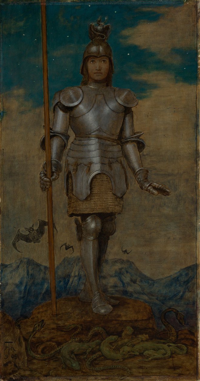 Święty Jerzy Rycerz autorstwa Hans Thoma