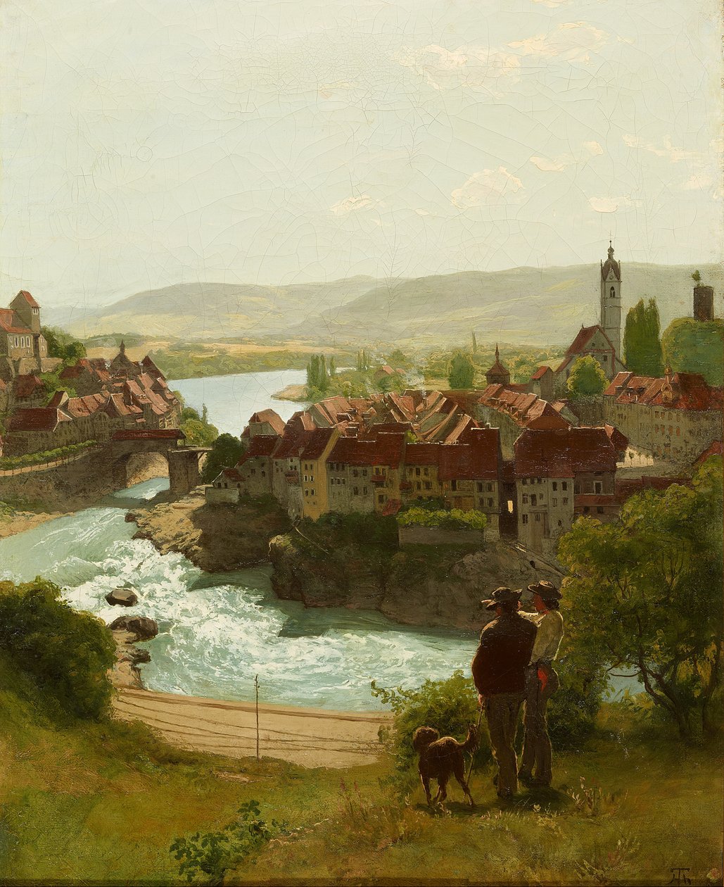Ren w pobliżu Laufenburga autorstwa Hans Thoma