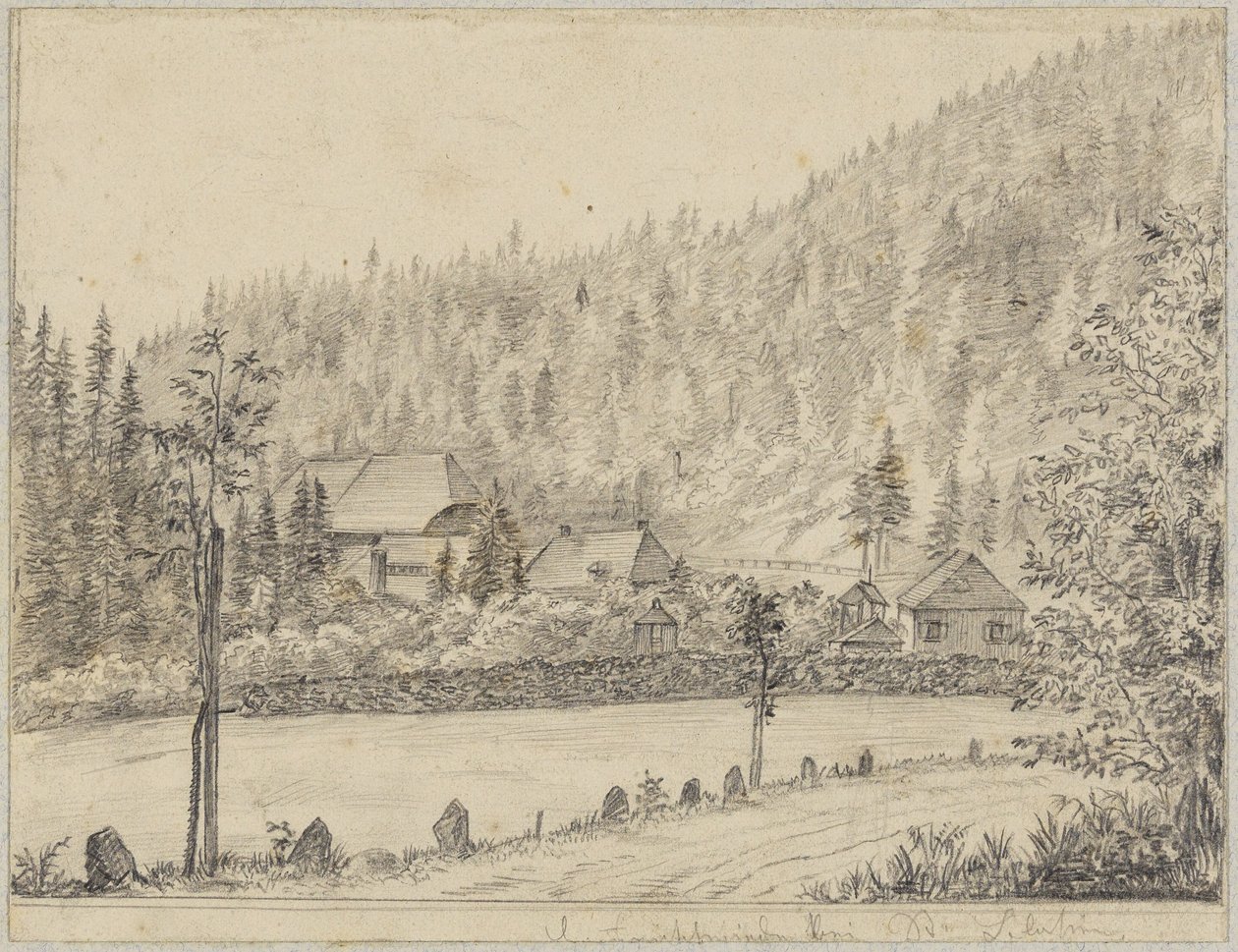 Kuźnia młotów koło St. Blasien autorstwa Hans Thoma
