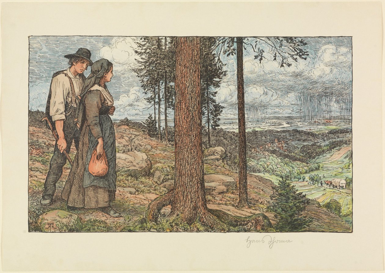 Bezdomny autorstwa Hans Thoma