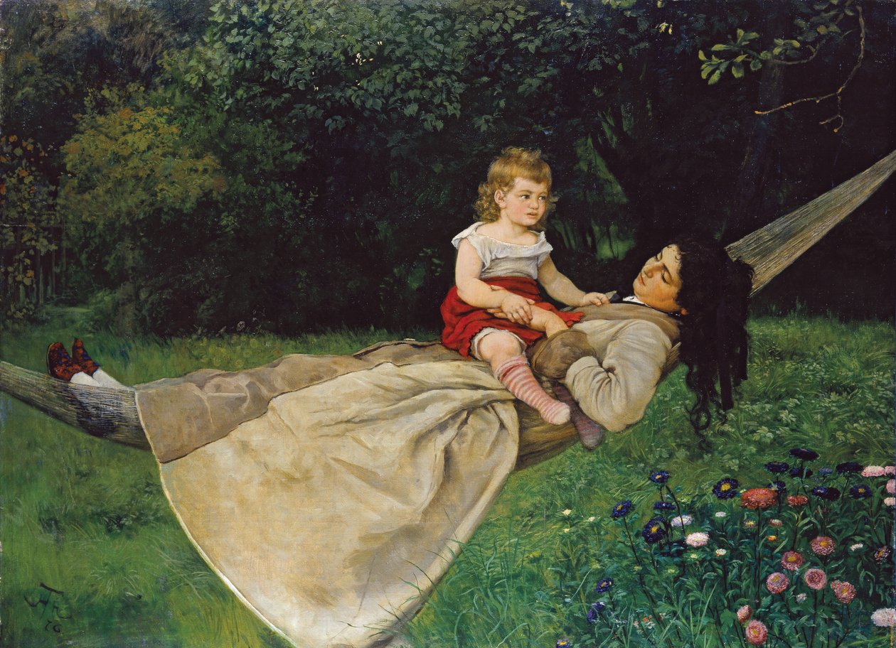 W hamaku autorstwa Hans Thoma