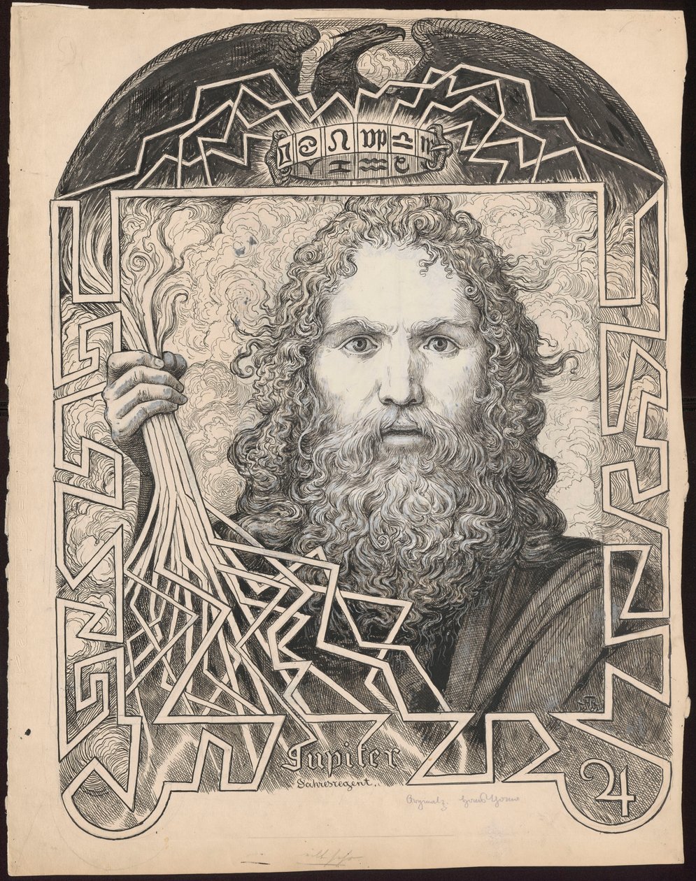 Jowisz autorstwa Hans Thoma