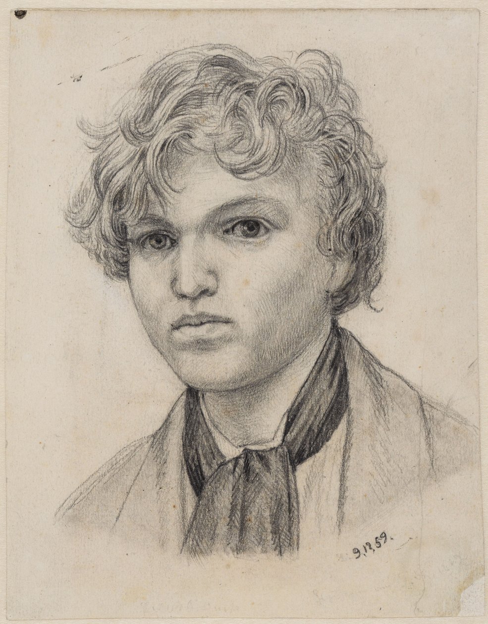 Autoportret z młodości autorstwa Hans Thoma
