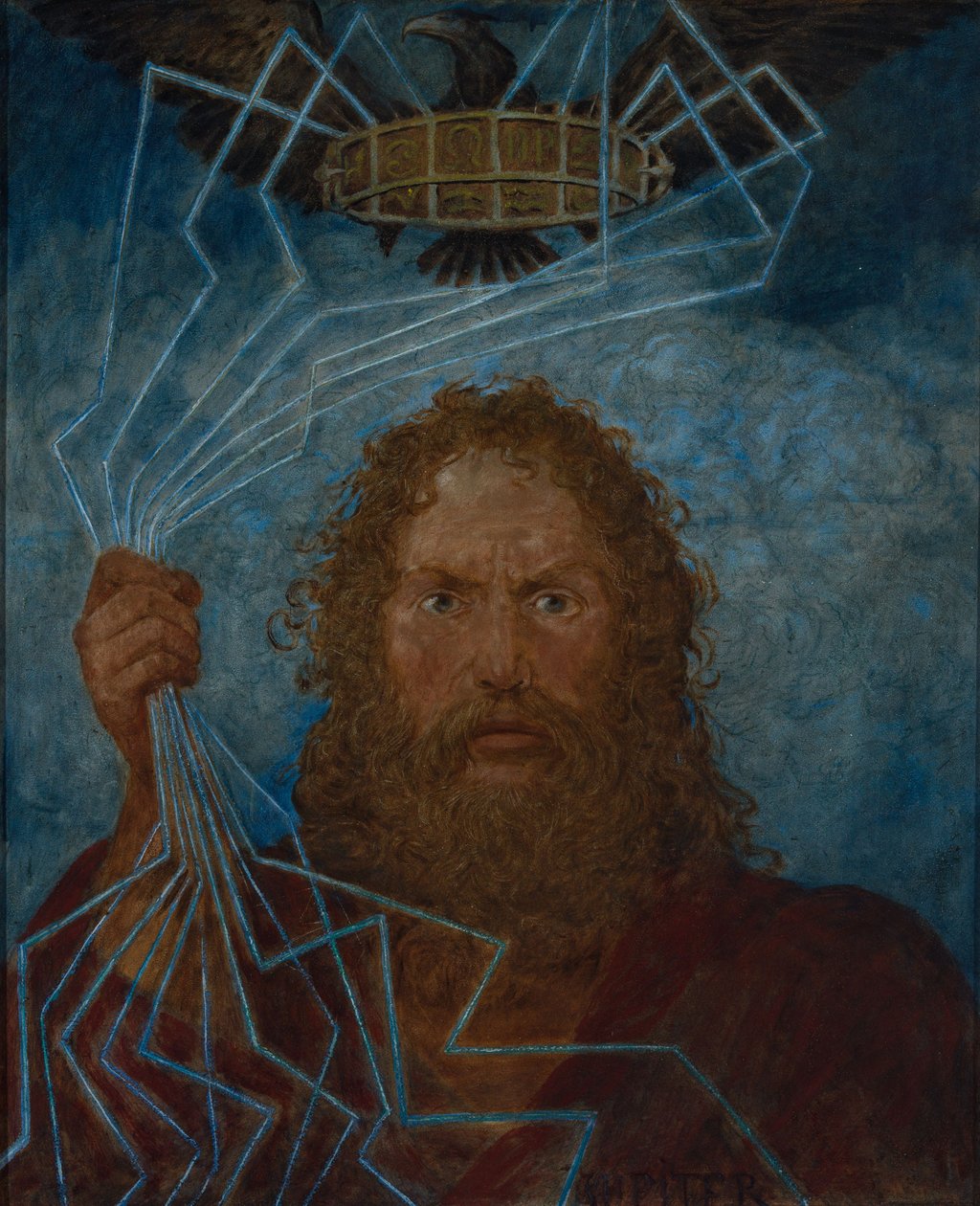 Jowisz (Thor) autorstwa Hans Thoma